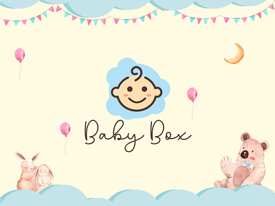 Baby Box brand branding creative graphics illustrator logo logodesign vector