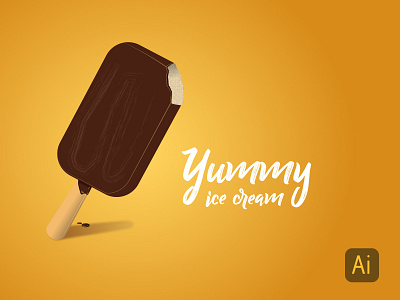 Ice Cream Popsicle banner branding creative design icecream illustraion illustration illustrator vector yummy