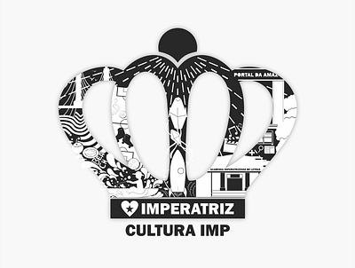 Cultura IMP black brand branding corel crow culture design graphic design icon identity illustration illustrator imperatriz logo logotype vector