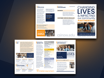 Brochure for CSI educational programs