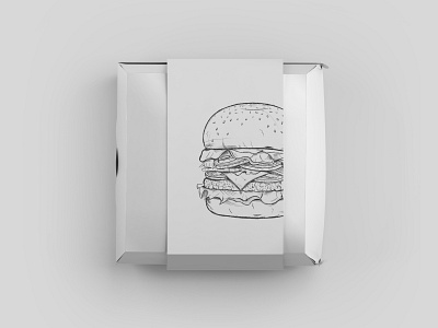 Fire Burgers branding branding design branidentity design illustration minimal minimalistic packaging packaging design