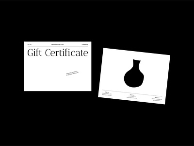 Gift Voucher Design brand identity branding branding design brochure flyer gif certificate gift voucher graphic design graphic designer layout letterhead logo logotype minimalistic branding print print materials scandinavian scandinavian style thank you card typography