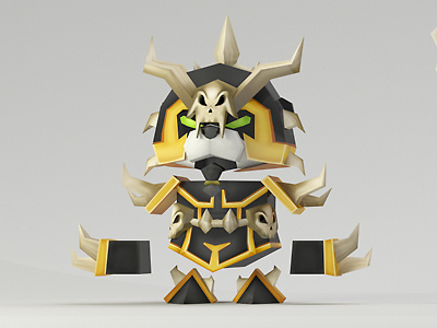 Armor Design for Panda armor character game assets game design panda