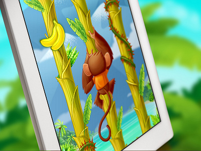 Tree Hopper iOS game art