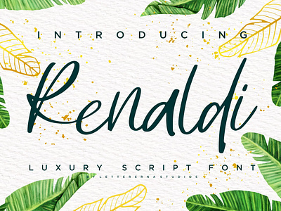 Renaldi - Luxury Script Font branding design font font design fonts icon illustration lettering logo script font