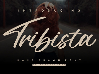 Tribista - Hand Draw Signature Font branding design font font design fonts icon illustration lettering logo script font ui