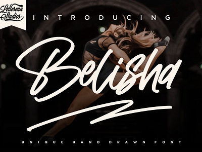 Belisha - Unique Handwritten Signature Font branding design font font design fonts icon illustration lettering logo script font