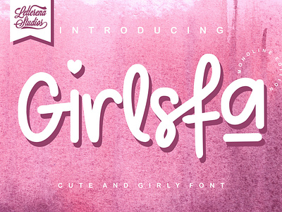 Girlsfa - Cute and Girly Font