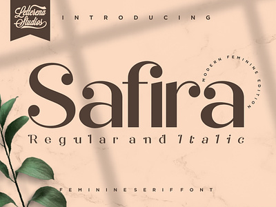 Safira - Modern Feminine Serif Font