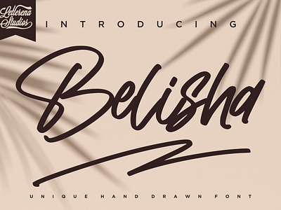 Belisha - Unique Handwritten Signature Font branding design font font design fonts icon illustration lettering logo script font typography