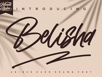 Belisha - Unique Handwritten Signature Font