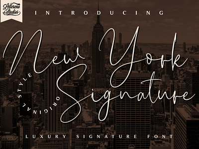 New York Signature - Luxury Signature Font