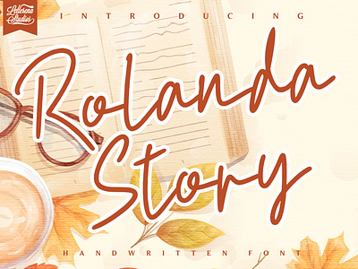 Rolanda Story - Handwritten Font branding design font font design fonts icon illustration lettering logo script font typography