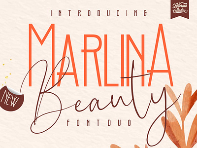 Marlina Beauty - Sans Serif and Signature Font branding design font font design fonts icon illustration lettering logo script font typography