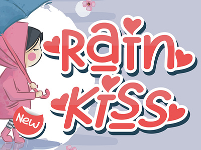 Rain Kiss - Crafting Love Font branding design font font design fonts icon illustration lettering logo script font typography