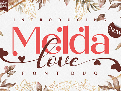 Melda love - Serif and Signature Love Font branding design font font design fonts icon illustration lettering logo script font typography