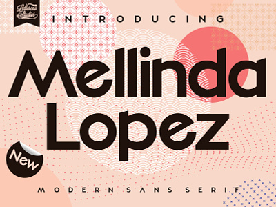 Mellinda Lopez - Modern Sans Serif Font branding design font font design fonts icon illustration lettering logo script font typography