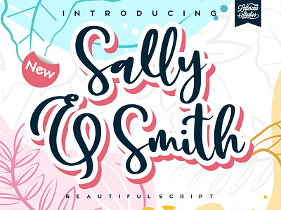 Sally & Smith - Beautiful Script Font branding design font font design fonts icon illustration lettering logo script font typography