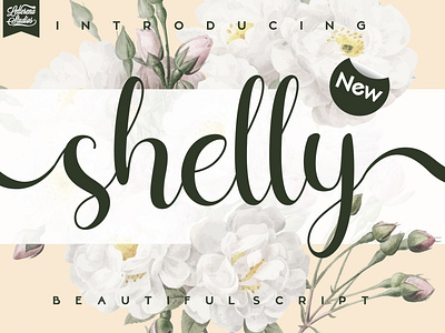 shelly - Beautiful Script Font branding design font font design fonts icon illustration lettering logo script font typography