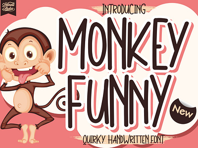 Monkey Funny - Quirky Handwritten Font branding design font font design fonts icon illustration lettering logo script font typography