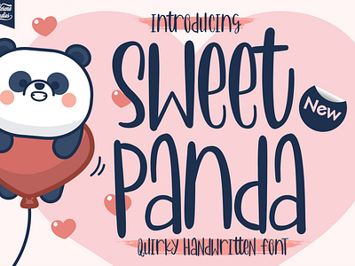 Sweet Panda - Quirky Handwritten Font branding design font font design fonts icon illustration lettering logo script font