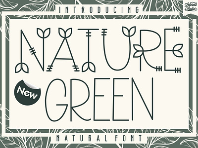 Nature Green - Nature Sans Serif Font branding design font font design fonts icon illustration lettering logo script font typography