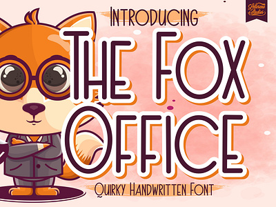 The Fox Office - Quirky Handwritten Font branding design font font design fonts icon illustration lettering logo script font