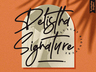 Delistha Signature - Modern Signature Font branding design font font design fonts icon illustration lettering logo script font