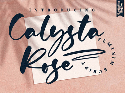 Calysta Rose - Feminine Script Font branding design font font design fonts icon illustration lettering logo script font vector