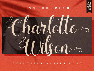 Charlotte Wilson - Beautiful Script Font branding design font font design fonts icon illustration lettering logo script font typography