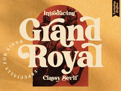 Grand Royal - Luxury Serif Font branding design font font design fonts icon illustration lettering logo script font typography
