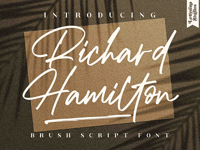 Richard Hamilton - Brush Signature Font branding design font font design fonts icon illustration lettering logo script font typography