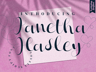 Janetha Hasley - Beautiful Lovely Script Font