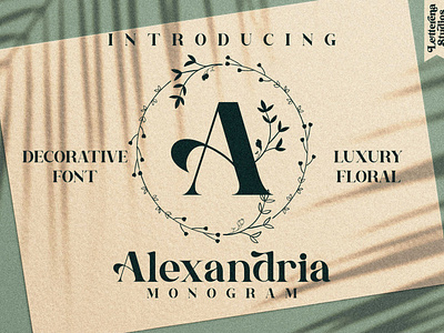 Alexandria Monogram Font