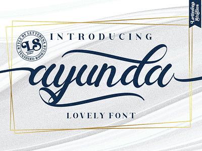 ayunda - Beautiful Script Font