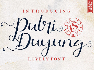 Putri Duyung - Beautiful Script Font