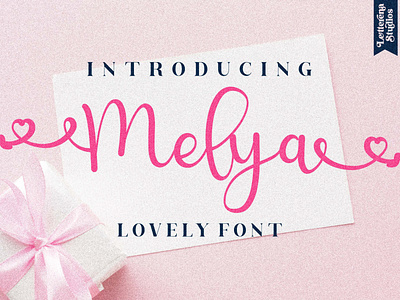 Melya - Beautiful Lovely Script Font branding design font font design fonts icon illustration lettering logo script font typography