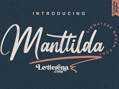 Manttilda - Signature Brush Font apparel apparel font branding design font font design fonts icon illustration lettering logo script font typography vector