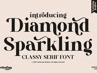 Diamond Sparkling - Classy Serif Font