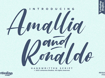 Amallia and Ronaldo - Handwritten Script Font