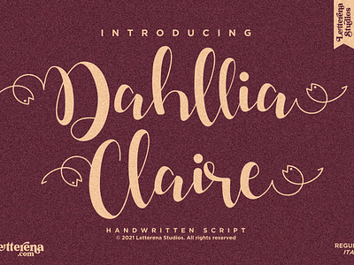 Dahllia Claire - Beautiful Script Font