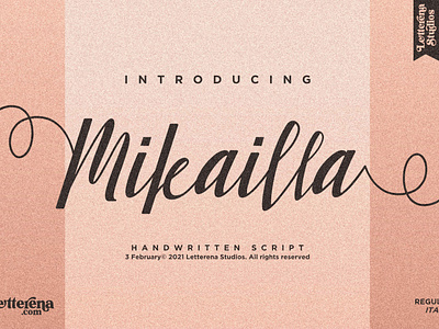 Mikailla - Beautiful Script Font