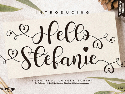 Hello Stefanie - Beautiful Lovely Script Font