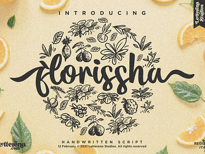 florissha - Beautiful Script Font