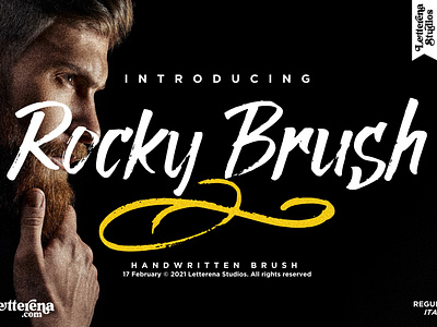 Rocky Brush - Brush Font