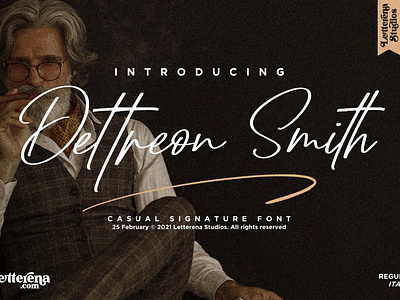 Dettreon Smith - Signature Script Font