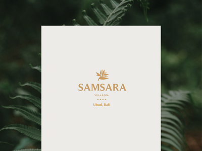 SAMSARA Villa & SPA branding clean graphic design minimal
