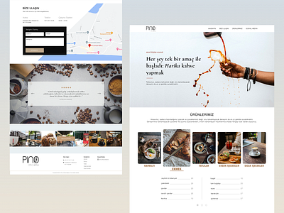 Pino Coffee Landing Page Design