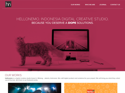 Hellonemo Website company portfolio profile website