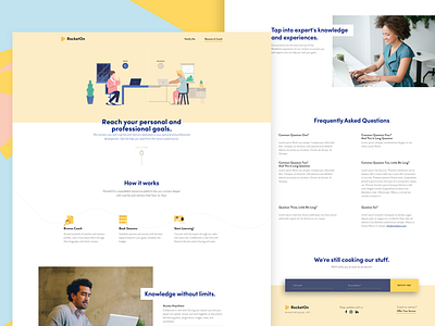 Landing Page for Coaching and Mentoring Platform